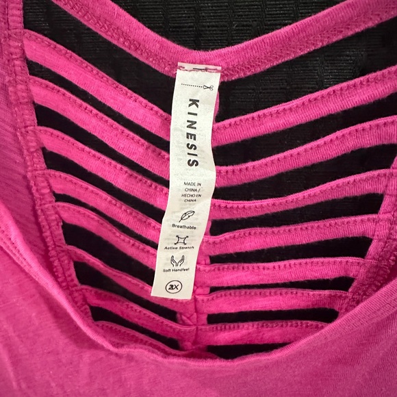 Vibrant Pink Sleeveless Women's Tank Top - Picture 2 of 3